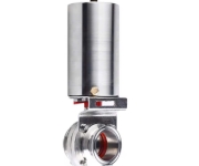 316L stainless steel butterfly valve for pneumatic cleaning