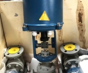 Ứng dụng van cầu hơi nóng  điện tuyến tính 4-20mA - Control valve Electric - Chính hãng 