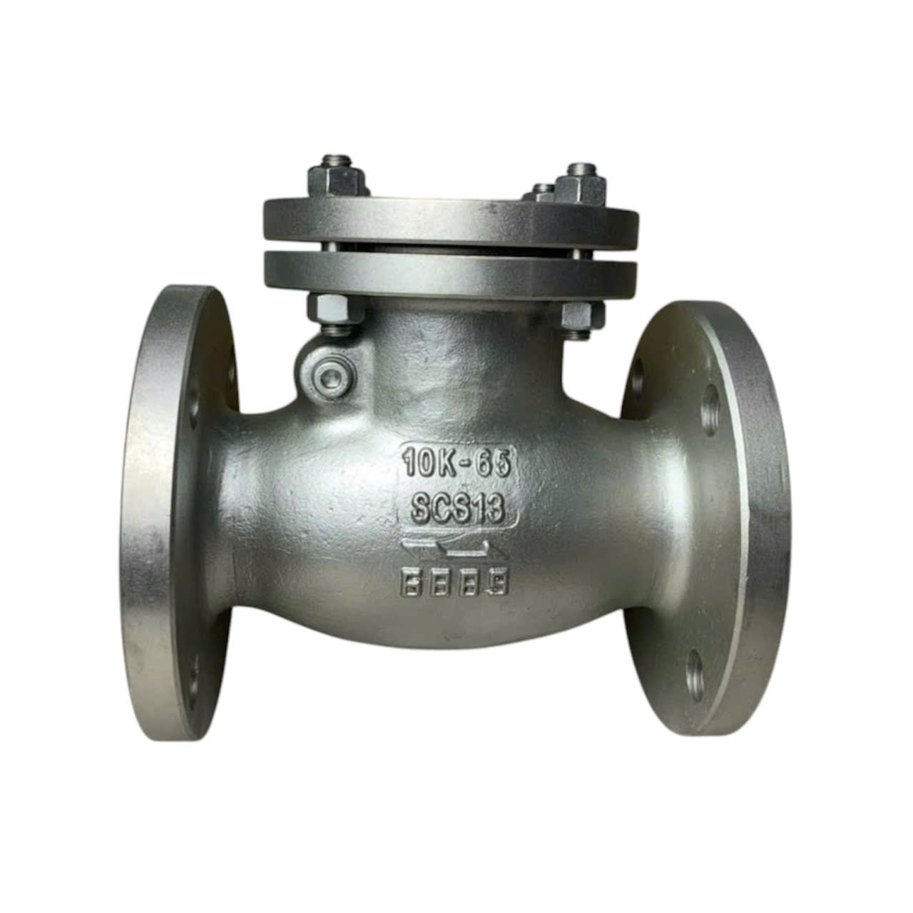VAN MỘT CHIỀU LÁ LẬT INOX 304 MẶT BÍCH JIS10K PN16