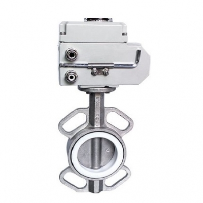 VAN BƯỚM INOX 304 RON PTFE ĐIỆN 4-20mA SANPO MALAYSIA