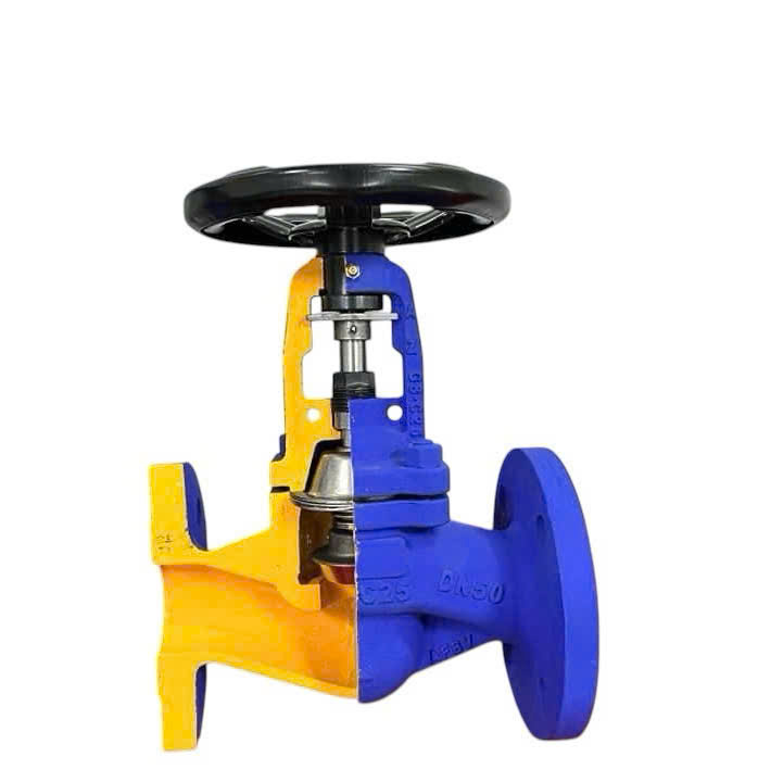 VAN CẦU HƠI THÉP MẶT BÍCH AFBV DN300