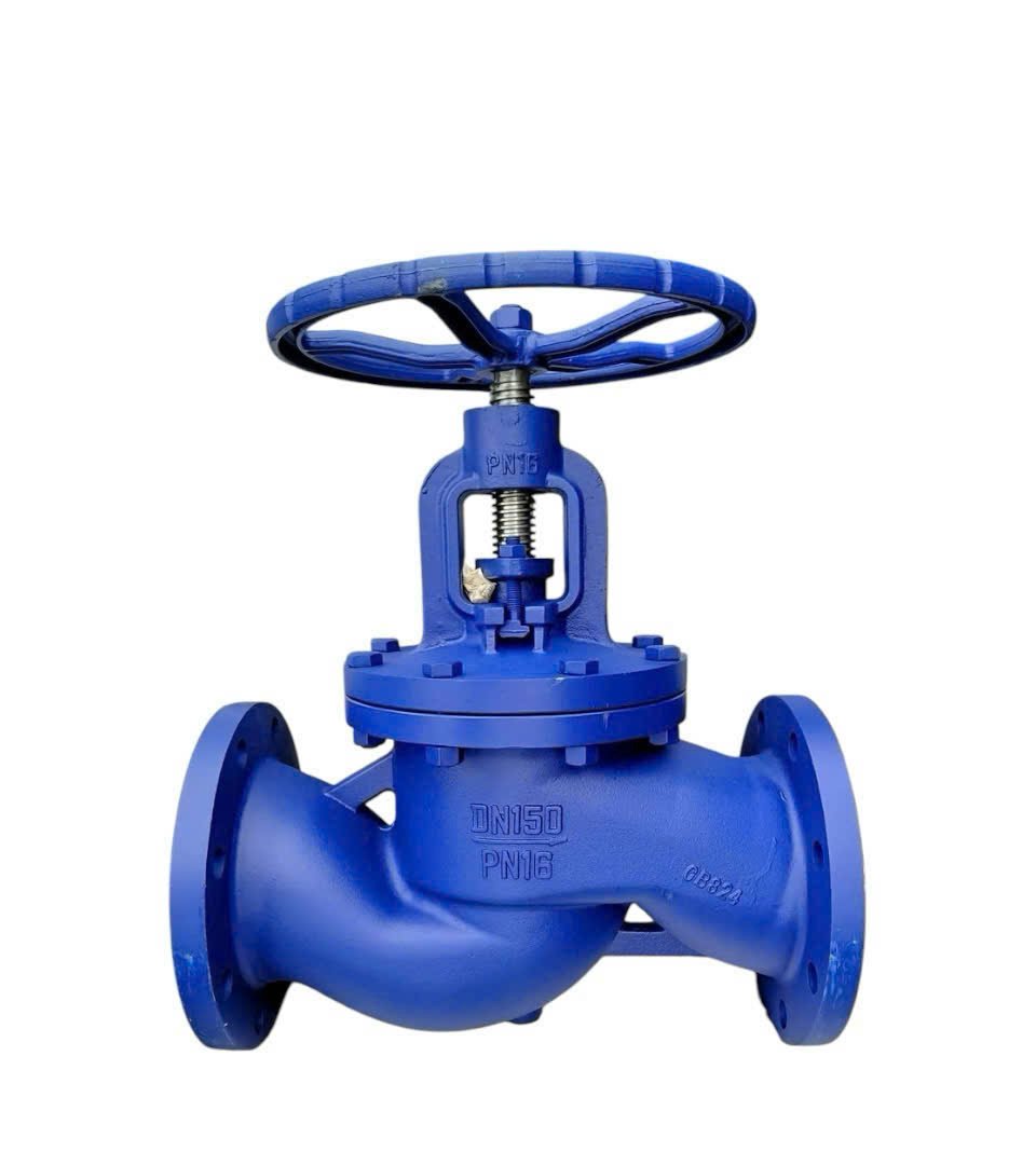VAN CẦU HƠI GANG DN32 MẶT BÍCH PN16