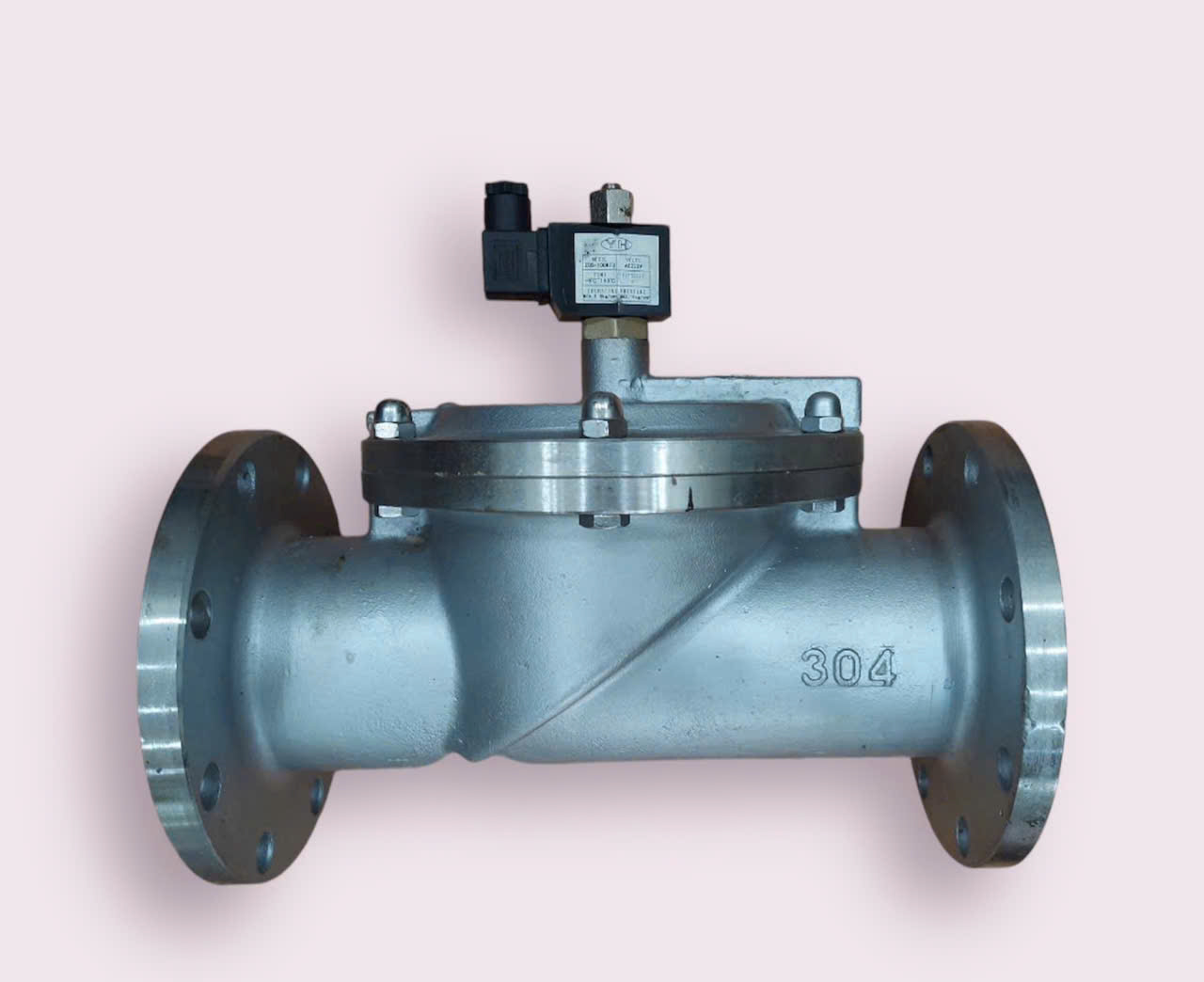 VAN ĐIỆN TỪ NƯỚC INOX 304 MẶT BÍCH DFD HEWCHO