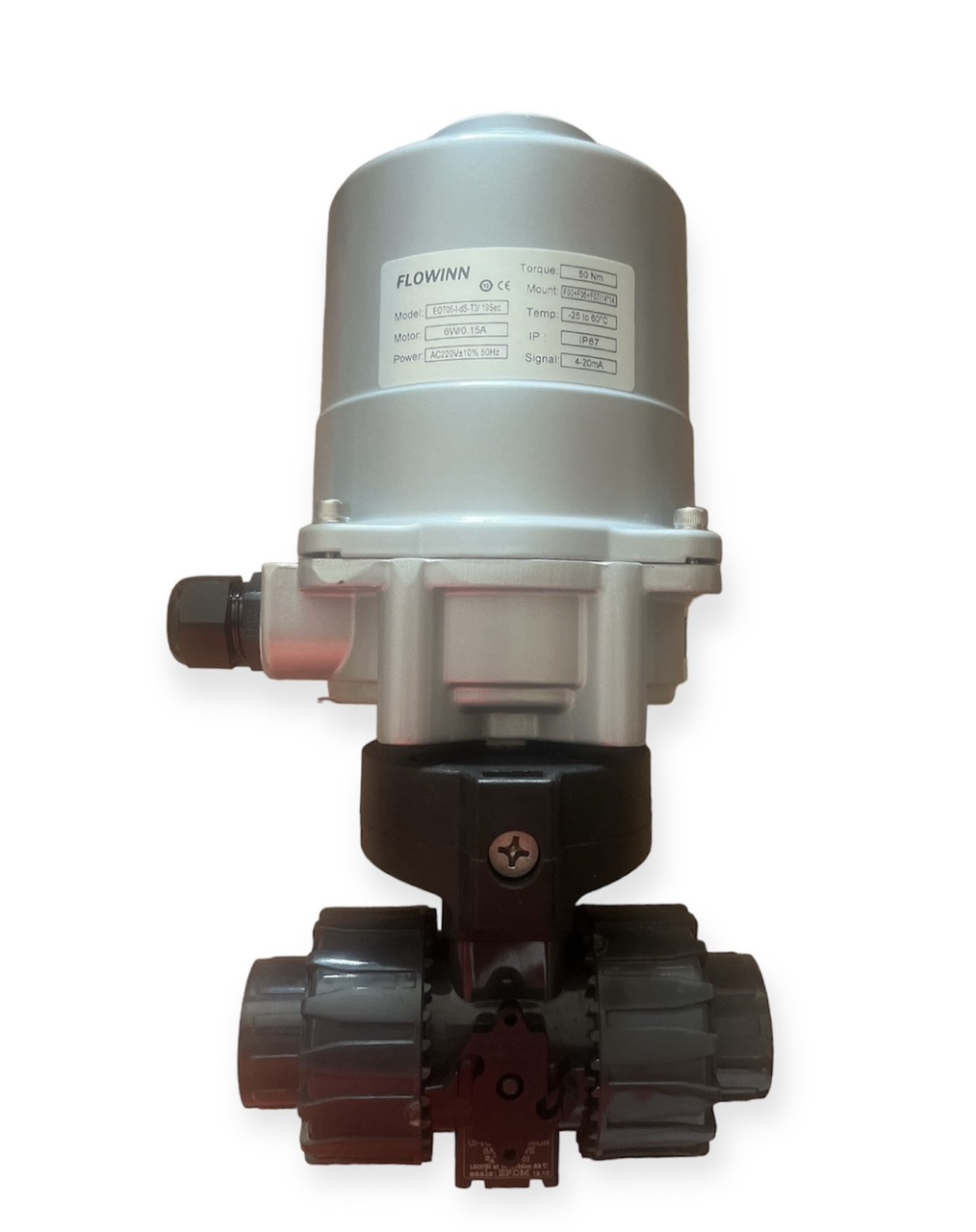 Van bi nhựa đóng mở điện DC24V