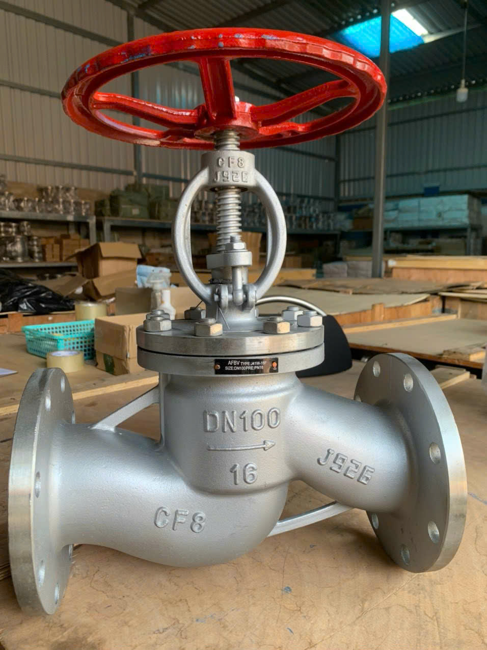 VAN CẦU HƠI INOX 304 MẶT BÍCH PN16 J41W-16P AFBV