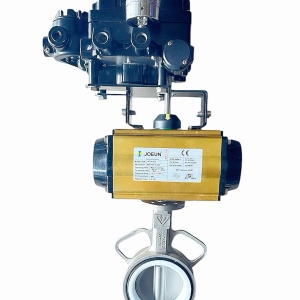 VAN BƯỚM INOX 304 ĐIỀU KHIỂN KHÍ NÉN TUYẾN TÍNH 4-20mA JOEUN