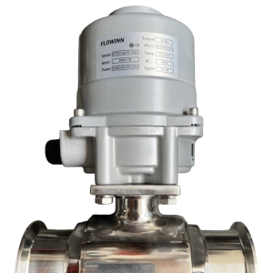 VAN BI 2PC INOX VI SINH ĐIỆN ON/OFF